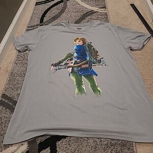 Legend Of Zelda Gray Size 2XL Breath Of The Wild